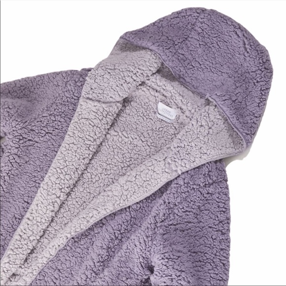 UO Reversible Fleece Hooded Purple Jacket - Picture 2 of 16